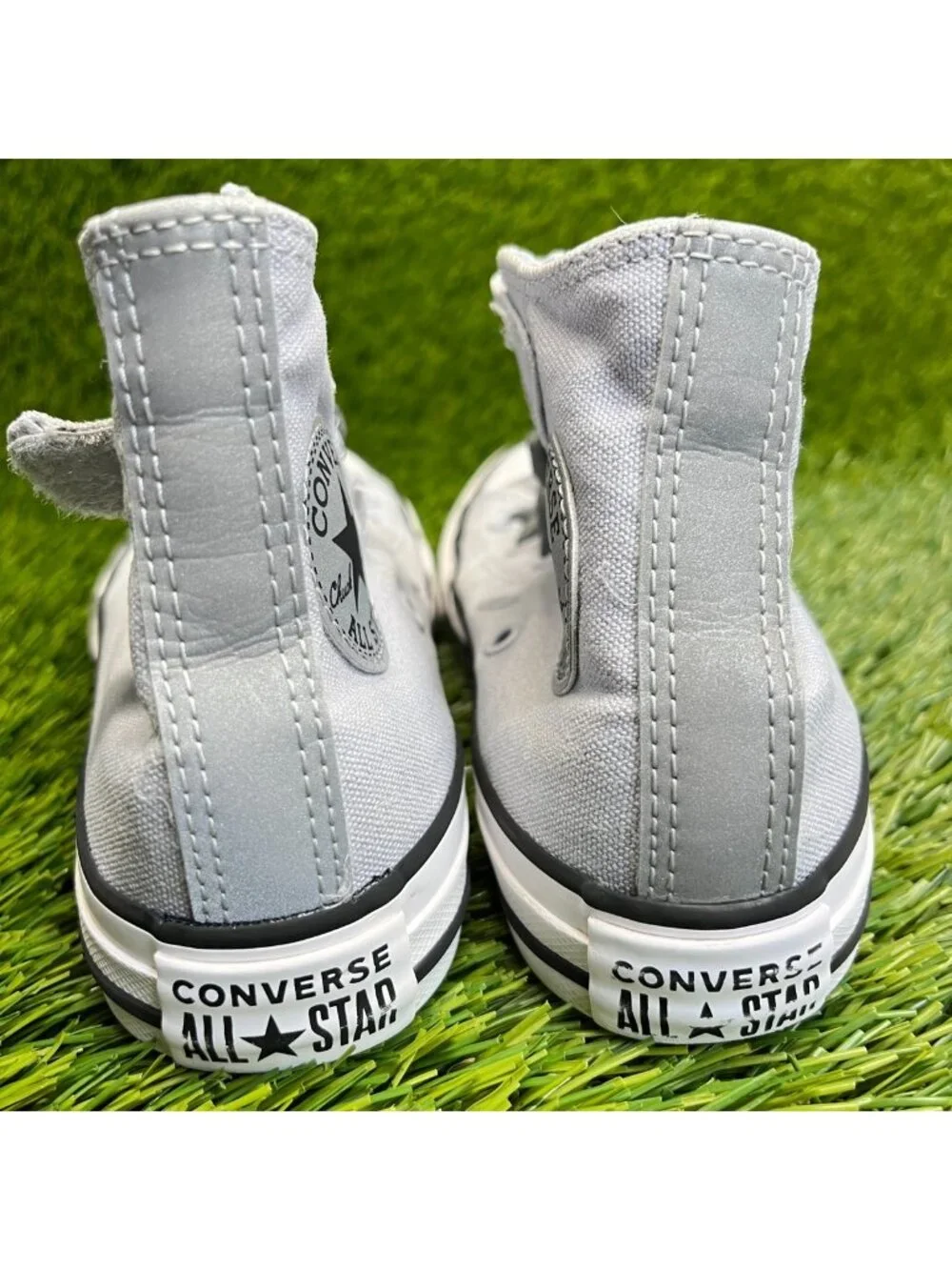 Converse Chuck Taylor All Star‎ High Boys Size 12C Gray Athletic Shoes Sneakers